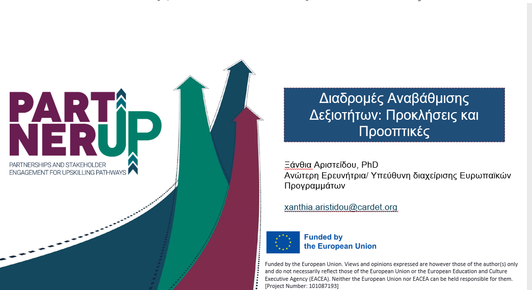 CARDET and EPALE Cyprus Host Webinar on Adult Digital Skills and Upskilling Pathways